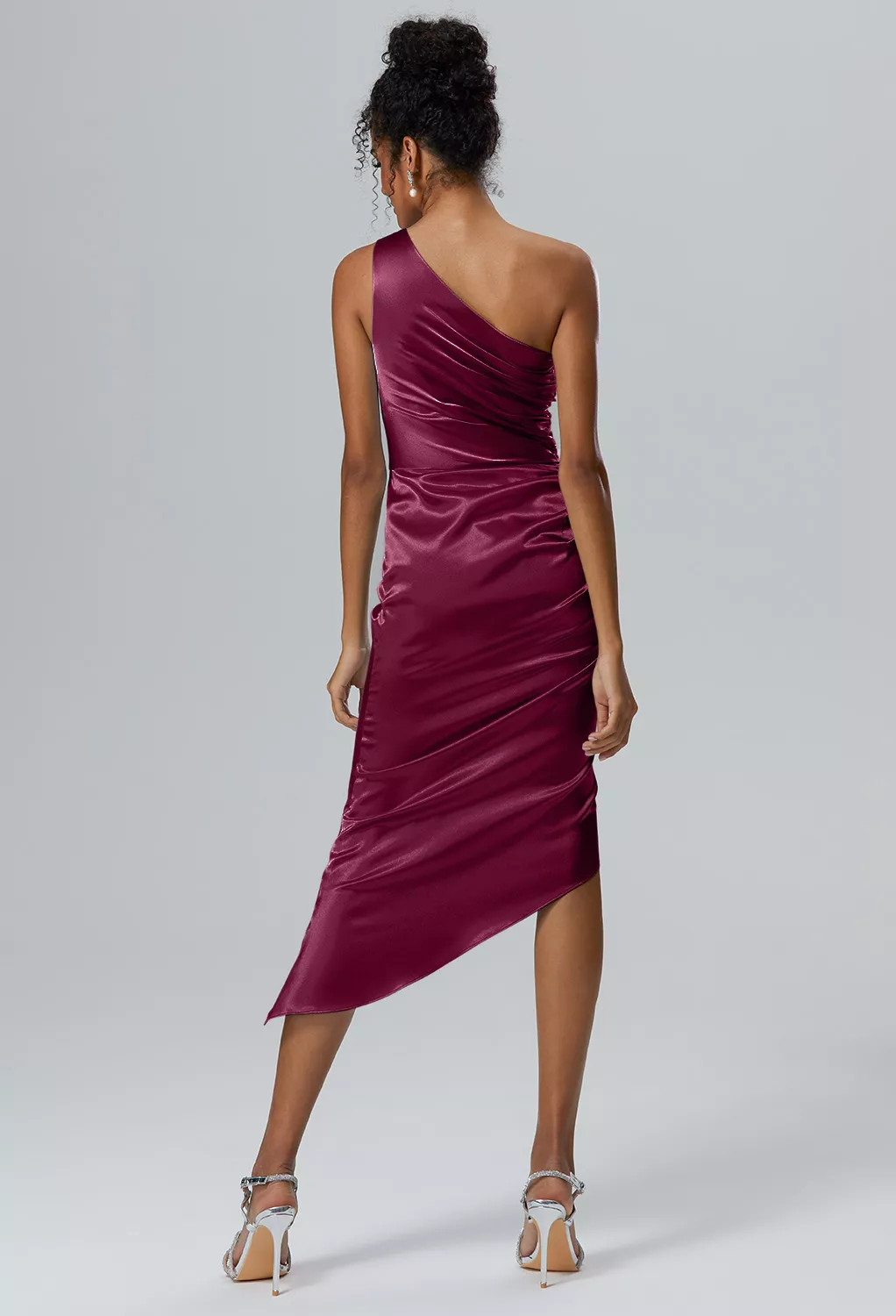 AW Marci Burgundy  Cocktail Wedding Guest Dresses